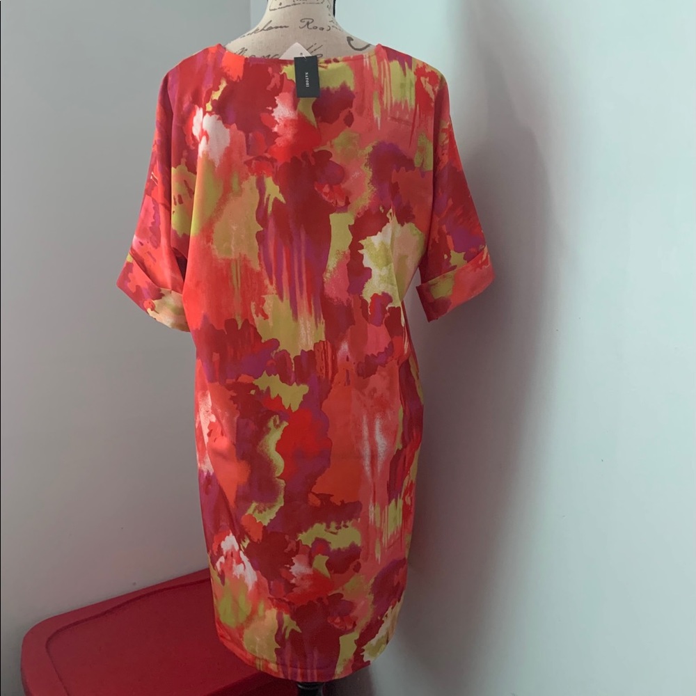 Natori Watercolor Relaxed Fit T-Shirt Dress - Picture 13 of 15